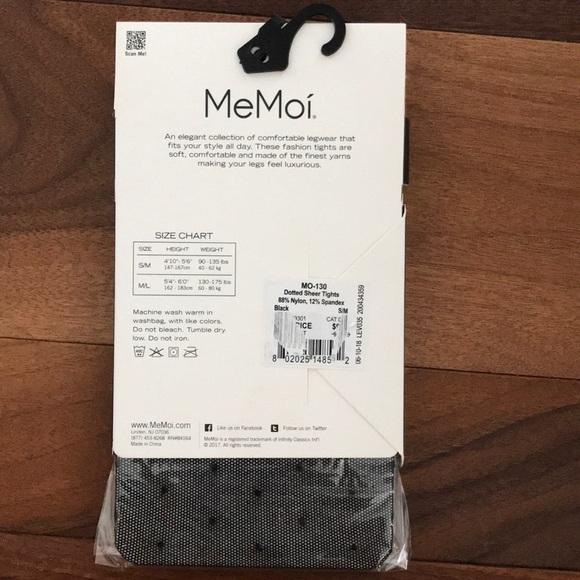 NWT black polka dot fashion tights - Picture 5 of 6